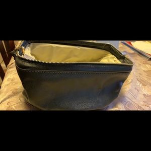Top grain cowhide leather cosmetic-travel case
